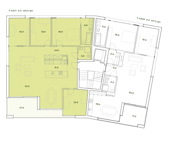 Haus F - Wohnung F3